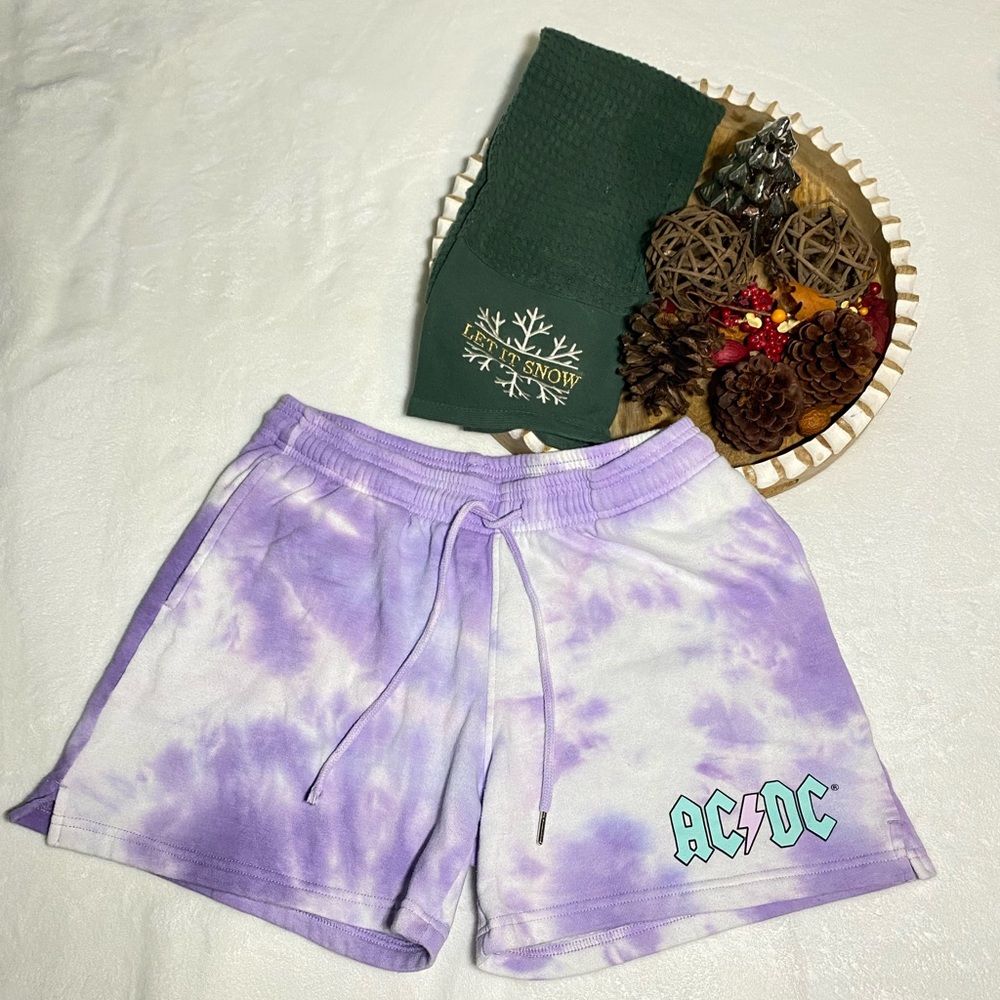 AC/DC Unisex Tie-Dye Shorts